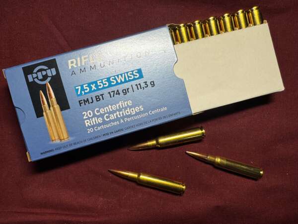 PPU 7,5x55SWISS FMJ BT 174GRS