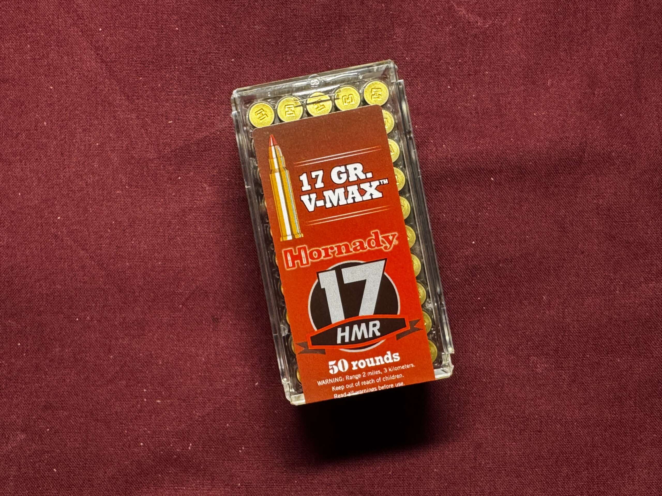 HORNADY 17HMR 17GR V-MAX