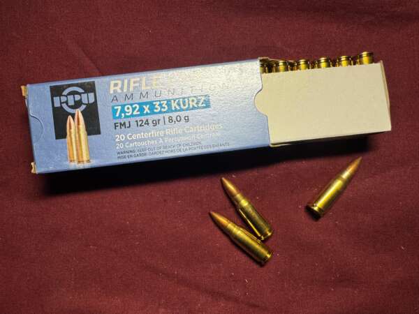 PPU 7,92x33KURZ FMJ BT 124GR