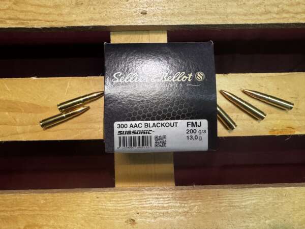 SELLIER&BELLOT 300AAC SUBSONIC 200 GRS FMJ