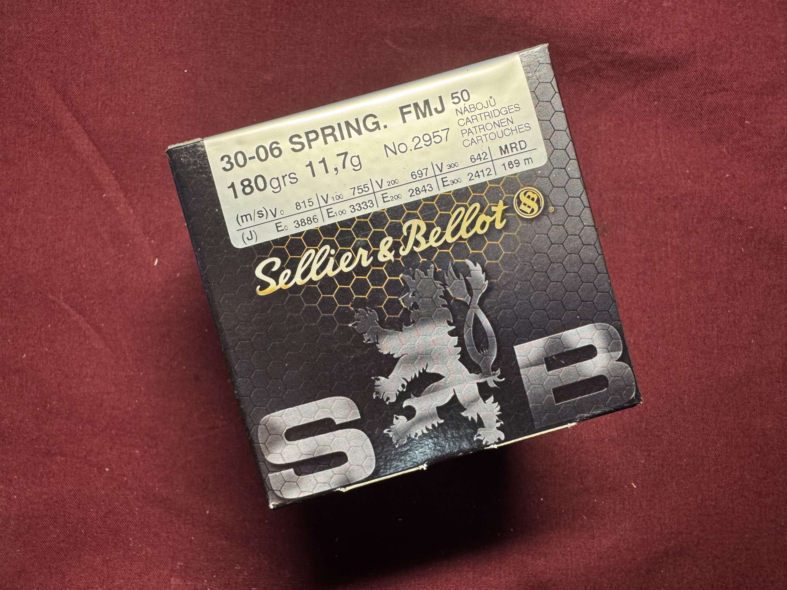 SELLIER&BELLOT 30-06 FMJ 180 GRS
