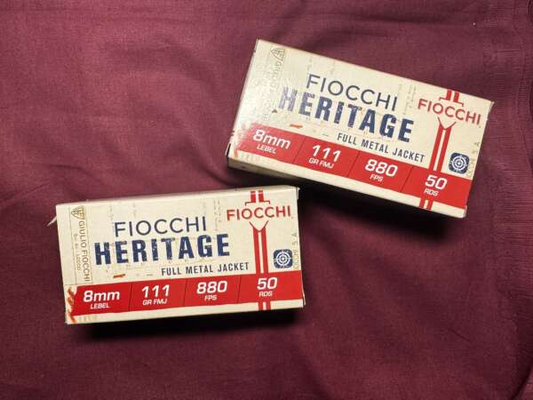 FIOCCHI 8MM LEBEL 111GR FMJ