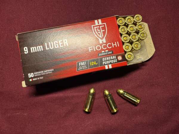 FIOCCHI 9X19 124GR FMJ