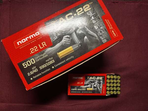NORMA 22LR TAC-22 SEMI-AUTO 40GR