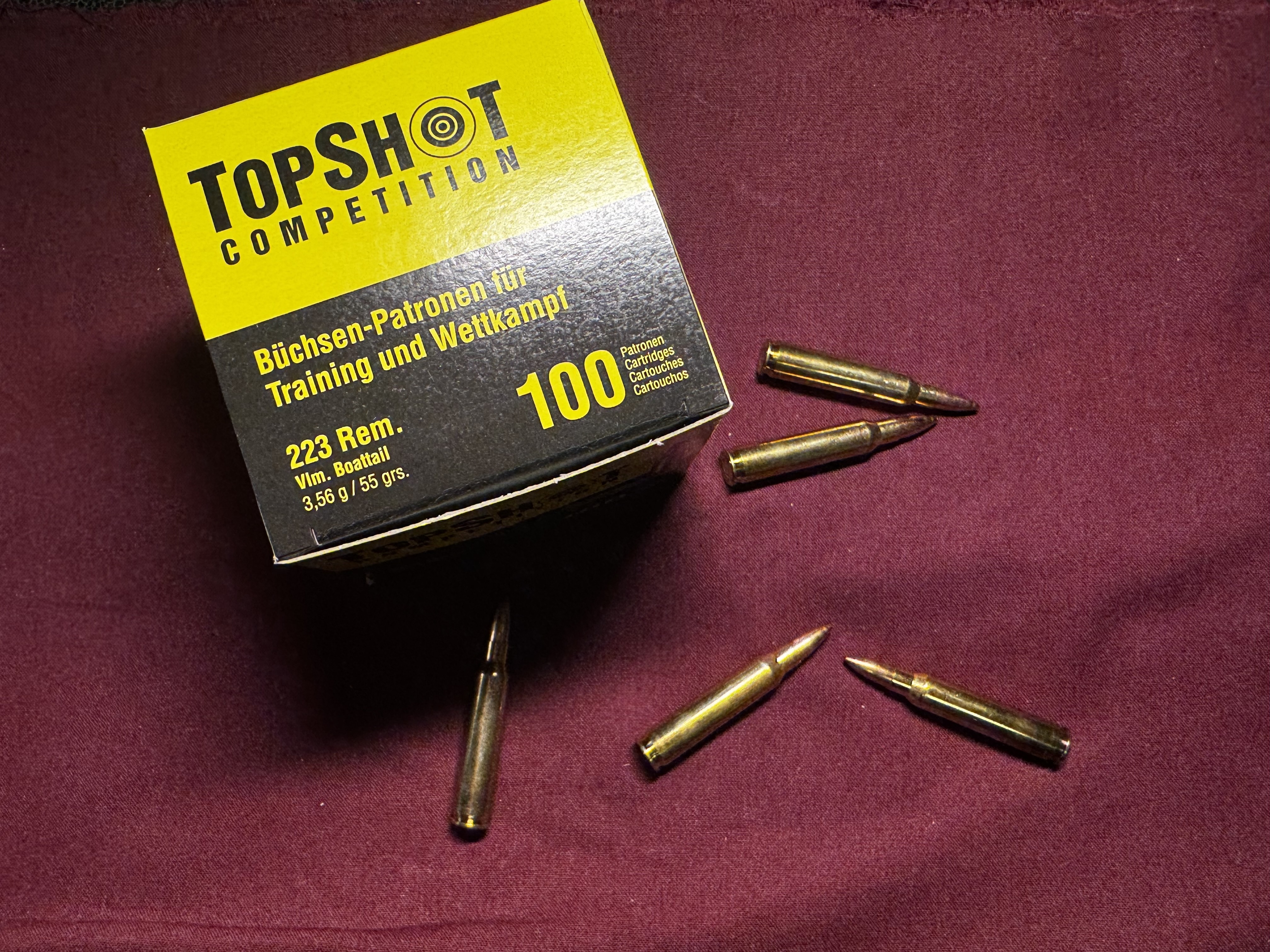 TOPSHOT COMPETITION 223REM 55GRS FMJ