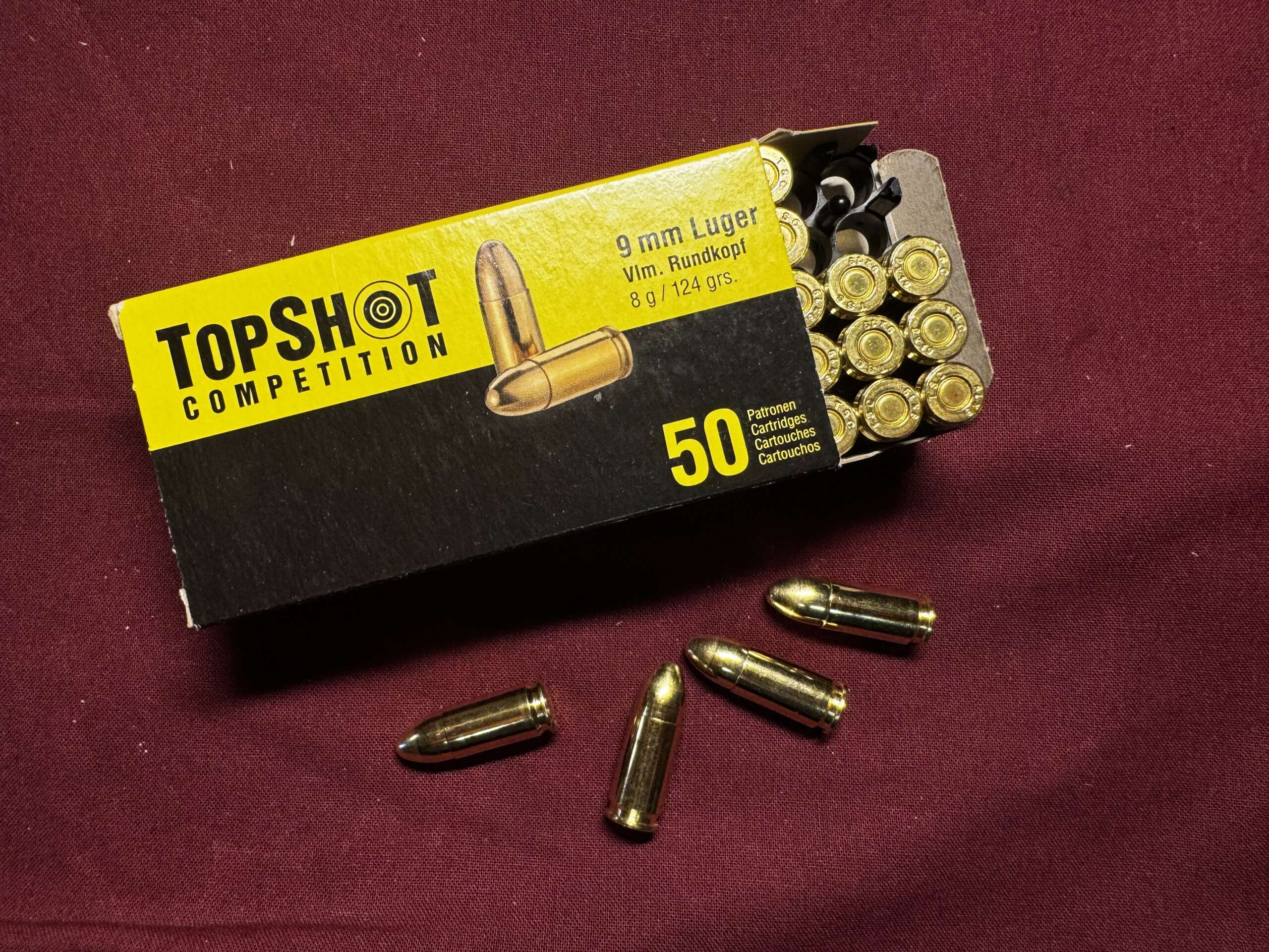 TOPSHOT COMPETITION 9x19 124GRS FMJ