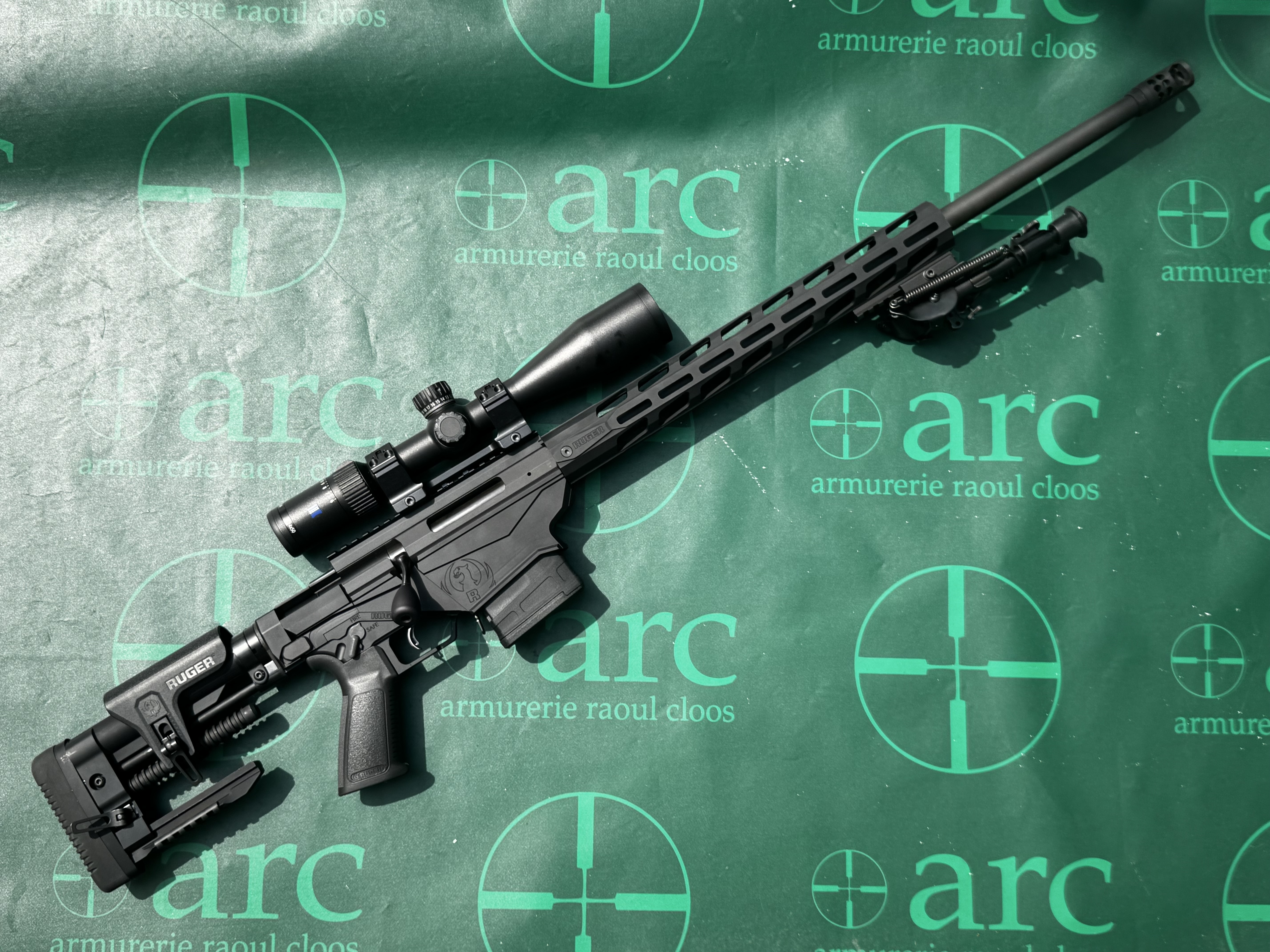 CARABINE RUGER RPR + LUNETTE ZEISS V4 6-24X50+BIPIED