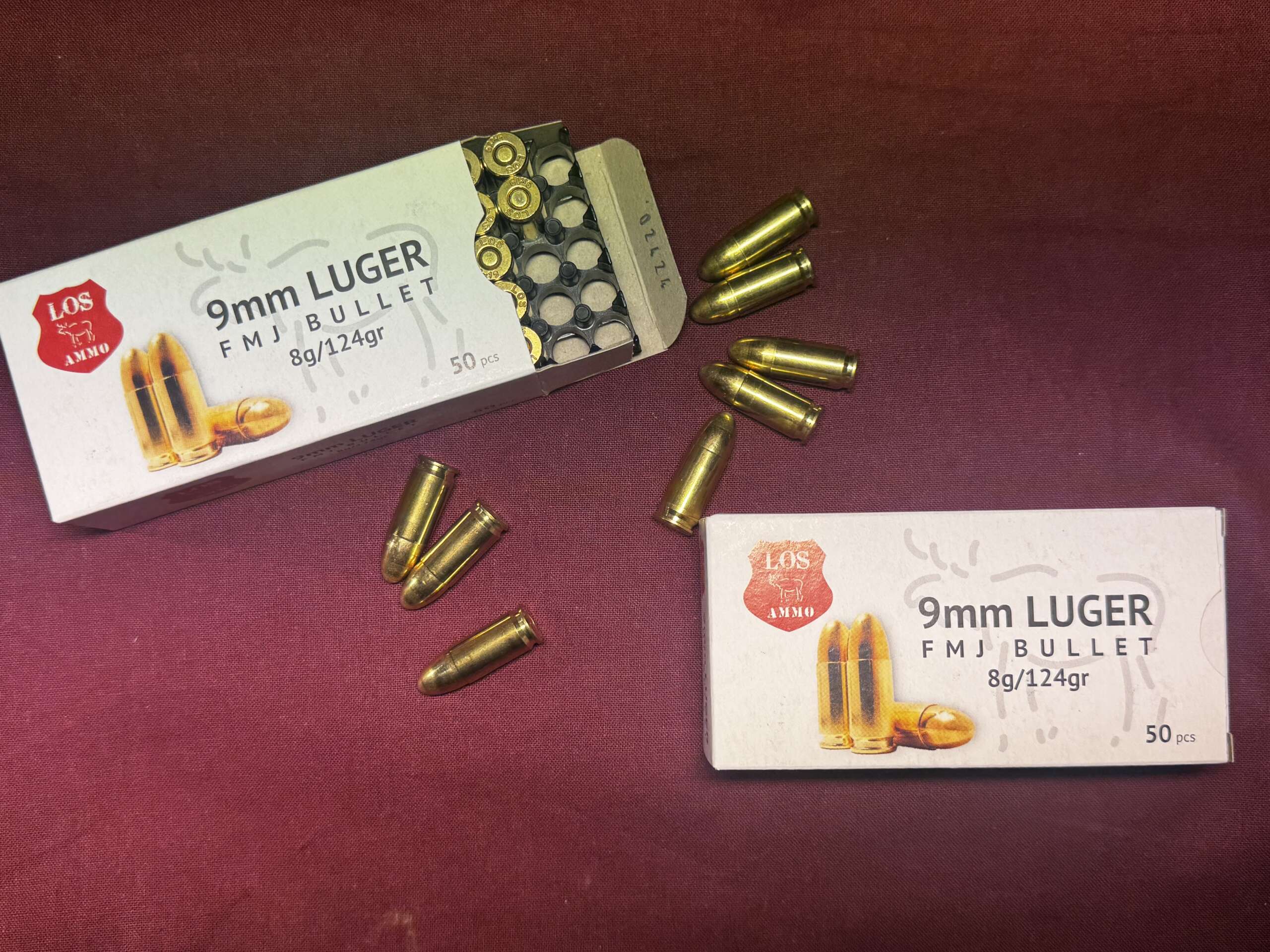 LOS 9X19 8G/124GR FMJ