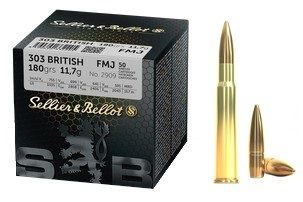 SELLIER&BELLOT 303 BRITISH 180GRS FMJ