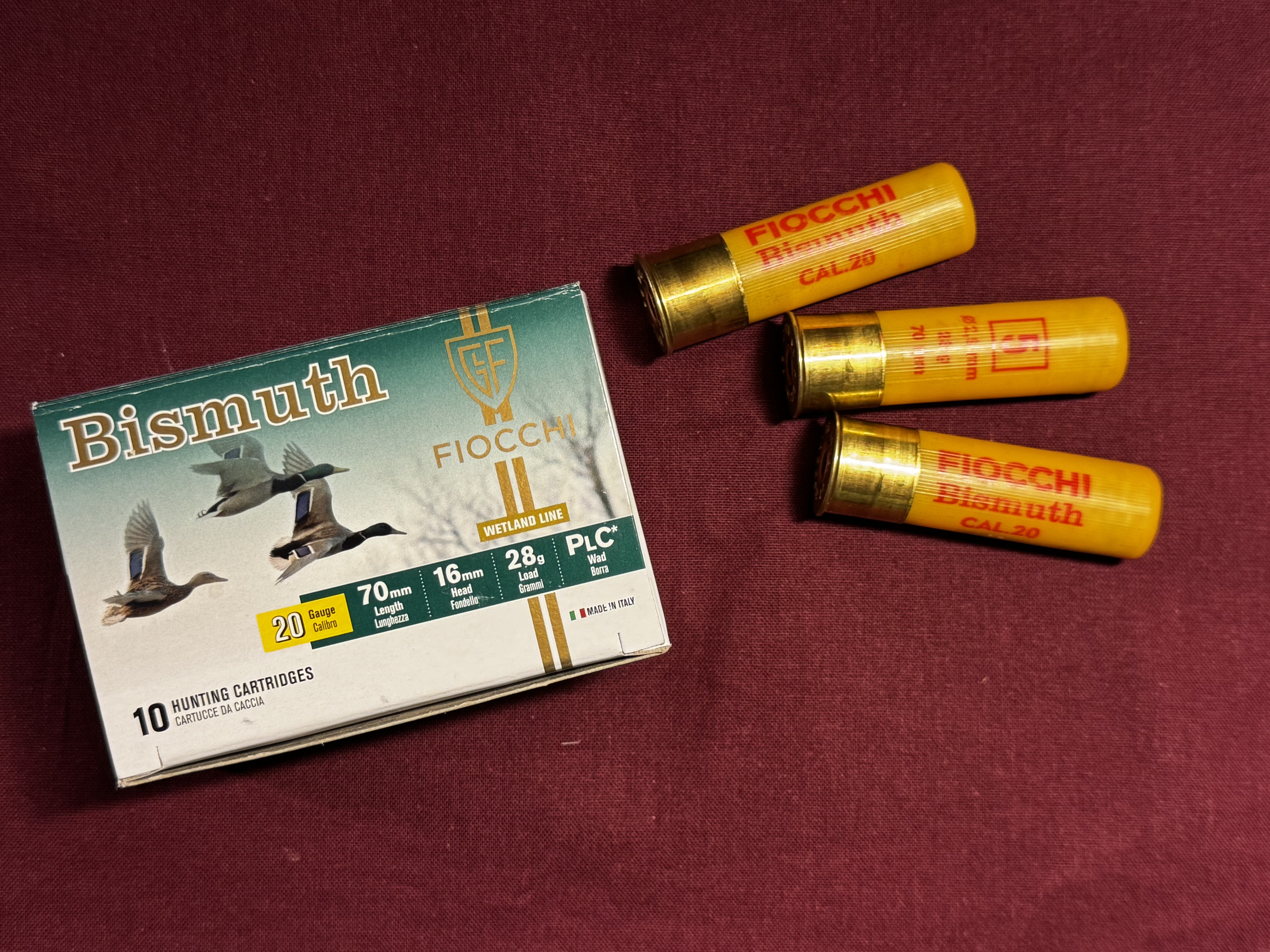FIOCCHI CAL 20-70 BISMUTH WETLAND LINE 28G NR:5