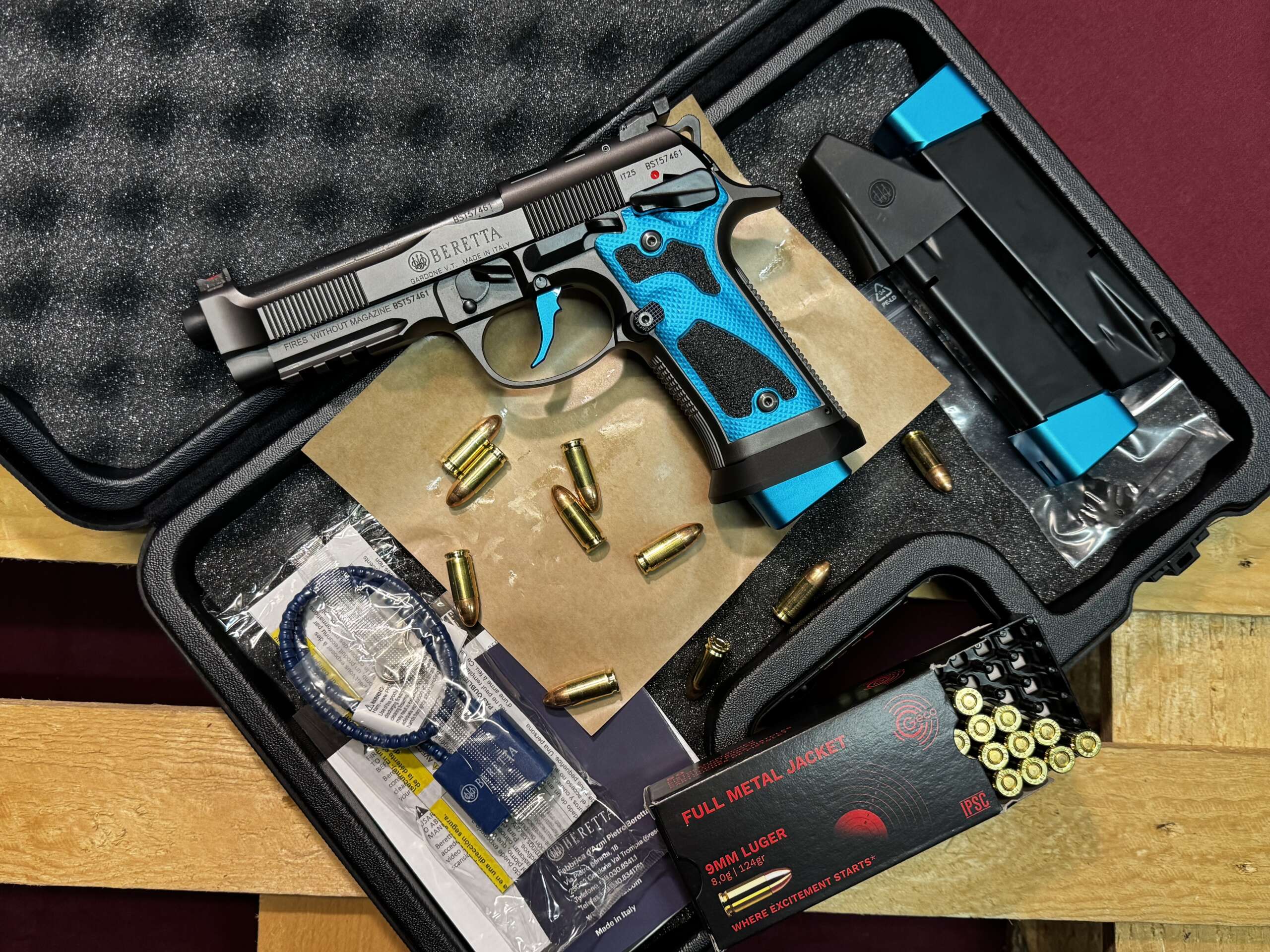 PISTOLET BERETTA 92X DARK SERIES RDO FULL OPTIONS BLUE