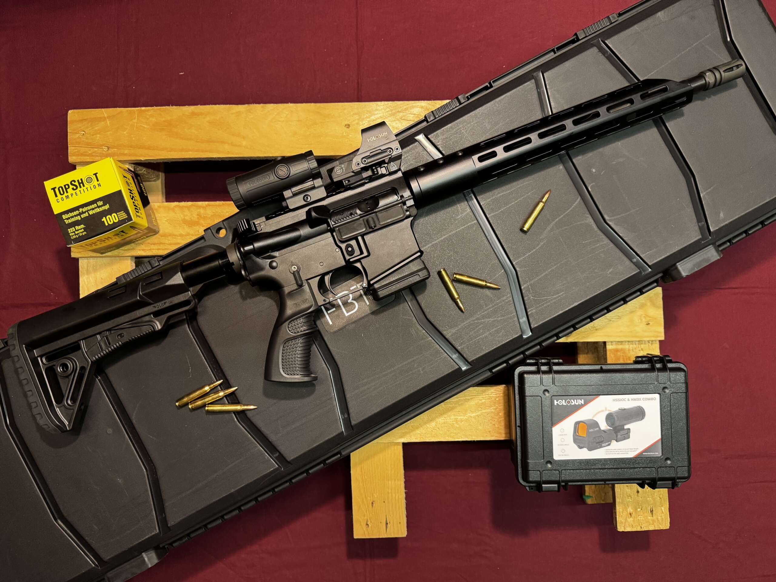 CARABINE FBT AR-15 HOLOSUN KIT COMBO