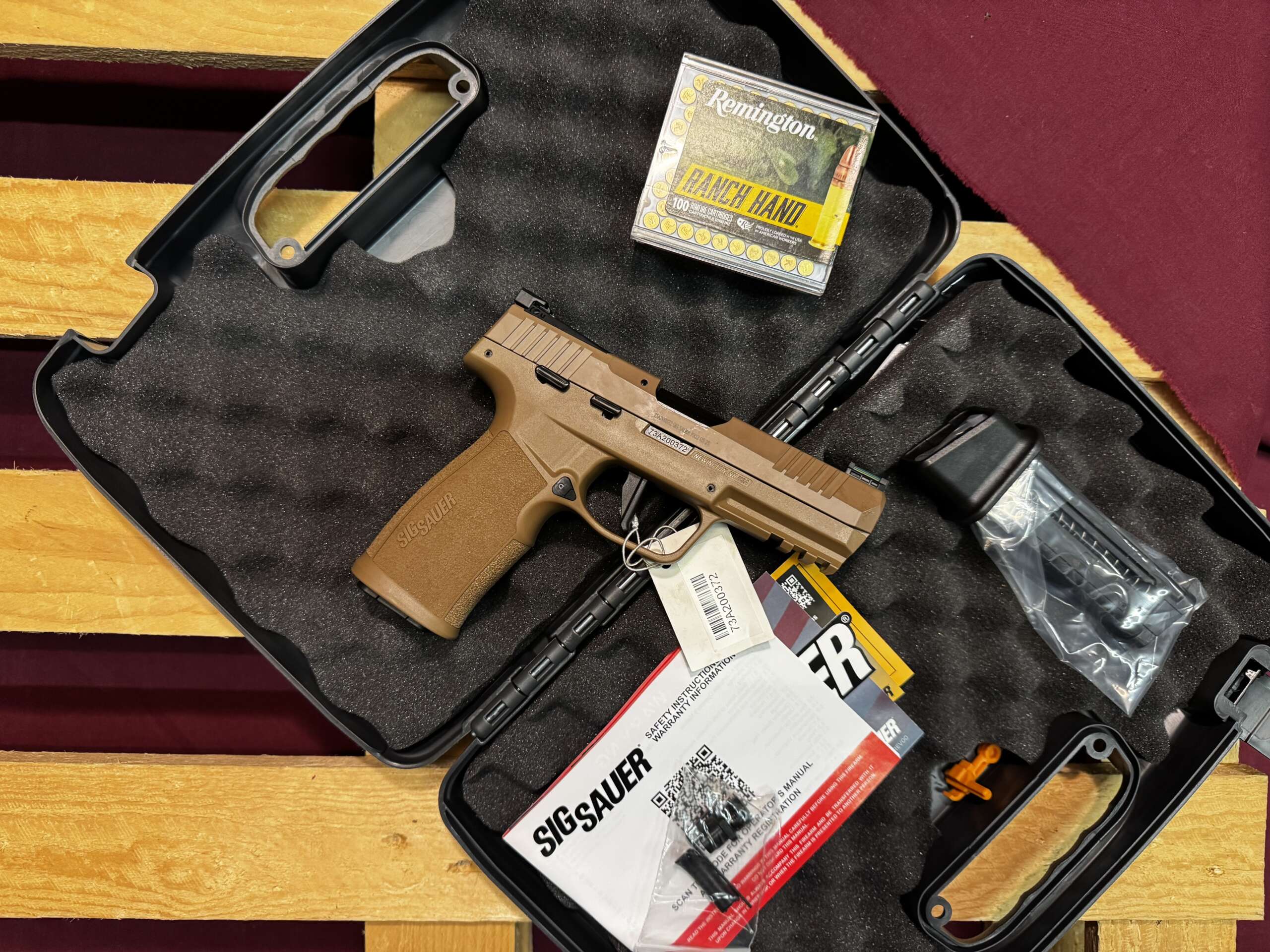 PISTOLET SIG SAUER P322 FDE