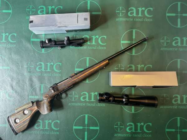 CARABINE HEYM SR30 + LUNETTE LEICA MAGNUS 1-6,3X24i MONTAGE PIVOTANT  + LUNETTE LEICA MAGNUS 2,4-16X56i