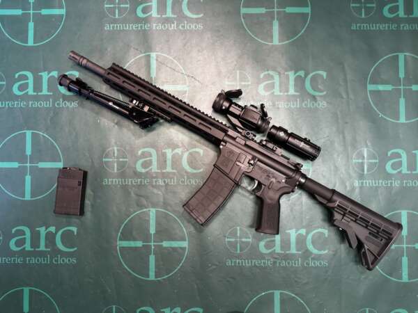 CARABINE TIPPMANN M4-22 ELITE + REDDOT VORTEX STRIKEFIRE + MAGNIFIER SIGHMARK X5 + BIPOD UTG + MAGAZIN 1RDS